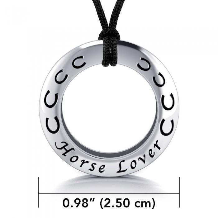Peter Stone Horse Lover Silver Pendant and Cord Set TSE265