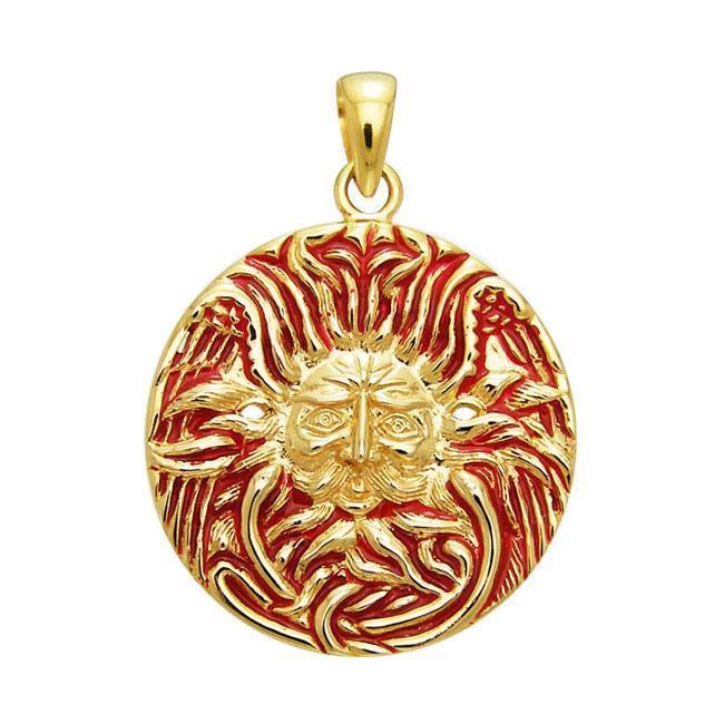 Belenos Celtic Sun God Gold Vermiel Pendant VPD1581 Pendant