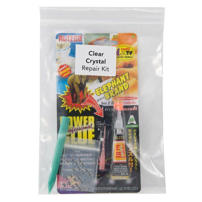 White Clear Crystal Assortment Repair Kit WHGURD - Peter Stone Wholesale