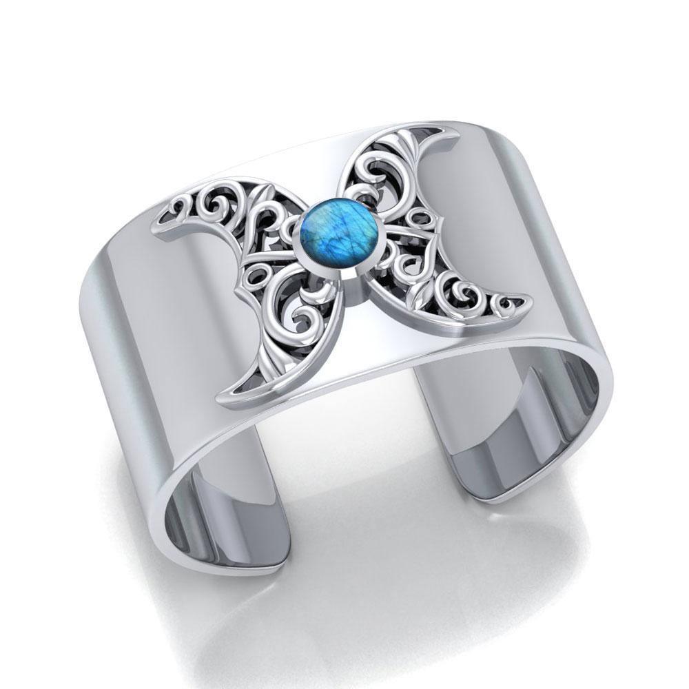 Blue Moon Triple Goddess Cuff Bracelet TBG755 Bangle