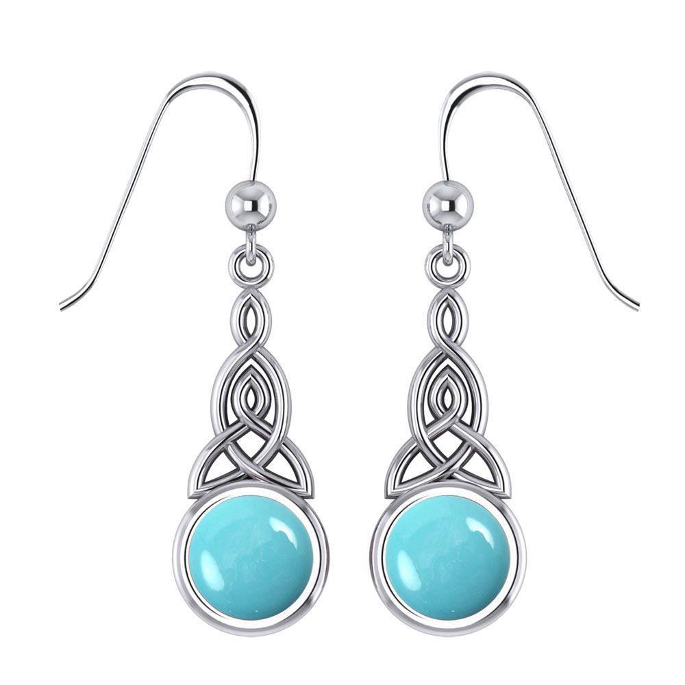 Celtic Triquetra Knot Silver Earrings TE2679 Earrings