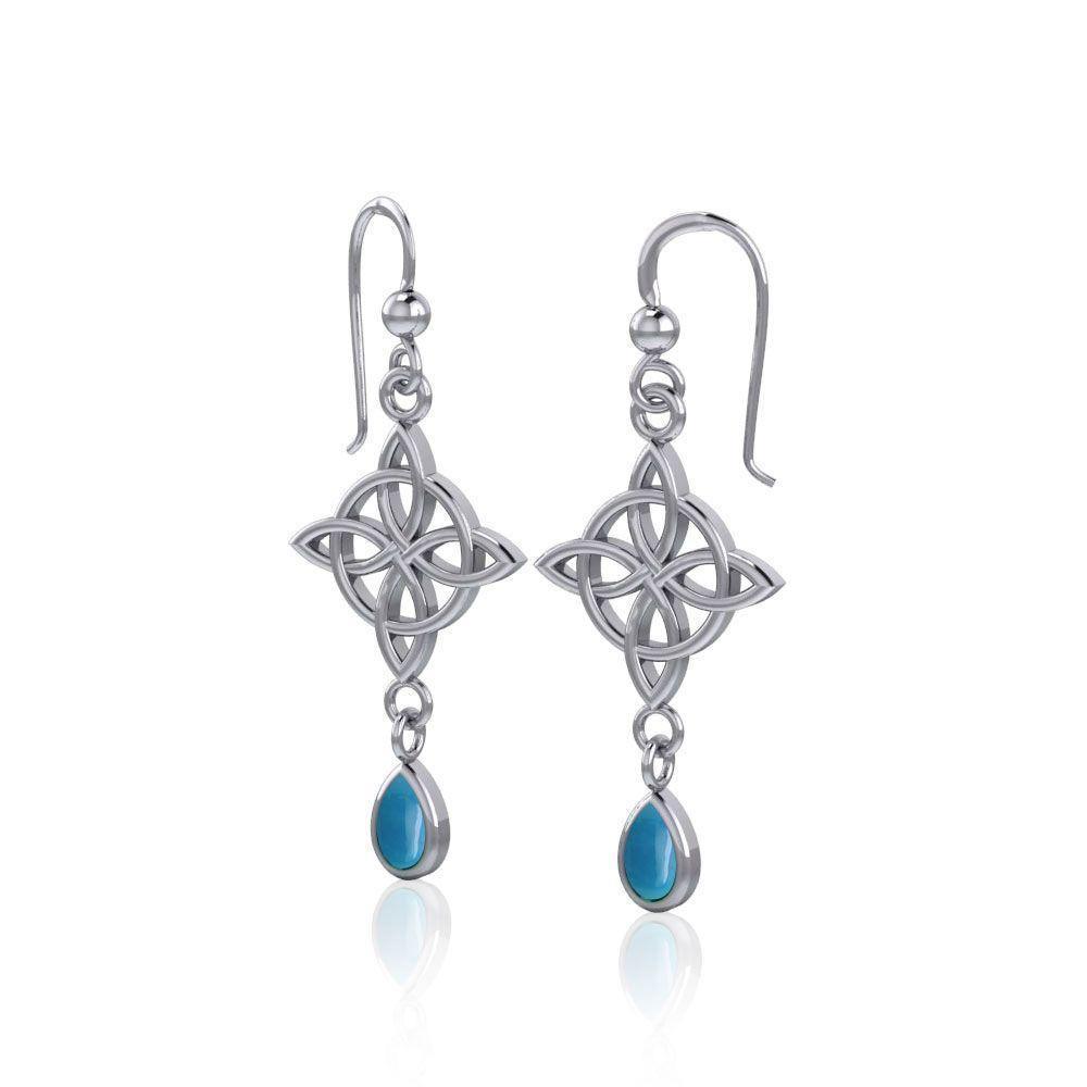 Celtic Quaternary Knot Earrings TE2891 Earrings