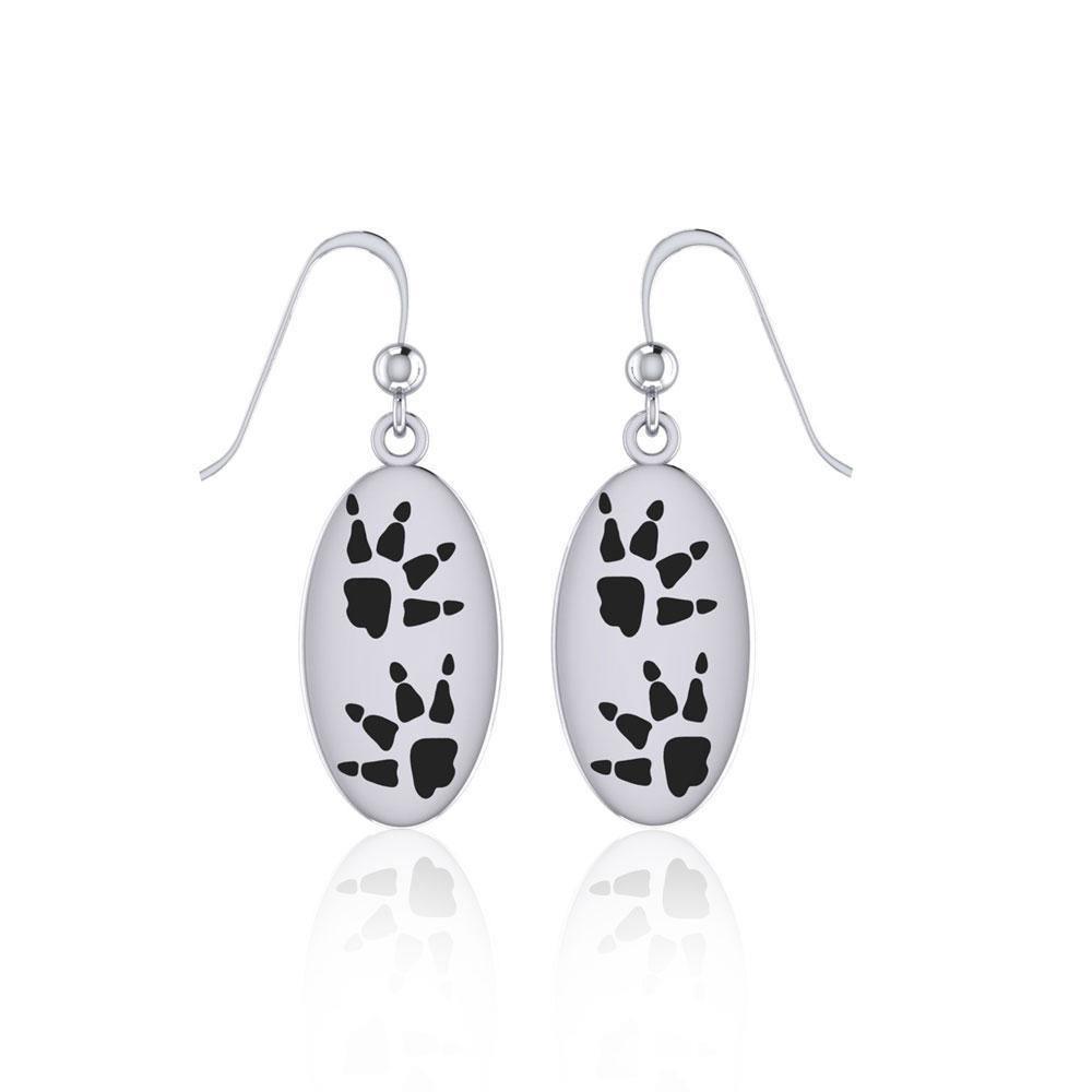 Wolf Tracks Sterling Silver Earrings TER1696 Earrings
