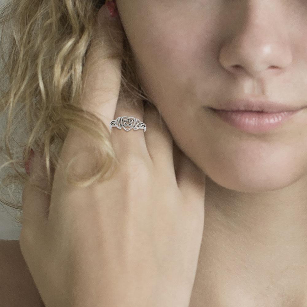 An eternity of tradition ~ Celtic Knotwork Sterling Silver Ring TR1766 Ring