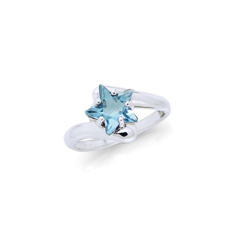 Designer Elegant Cubic Zirconia Star Ring TRI727 Ring