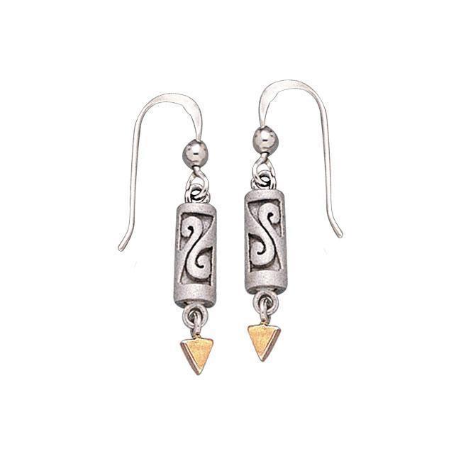 Celtic Knotwork Swirl Gold and Silver Earrings: A Timeless Statement