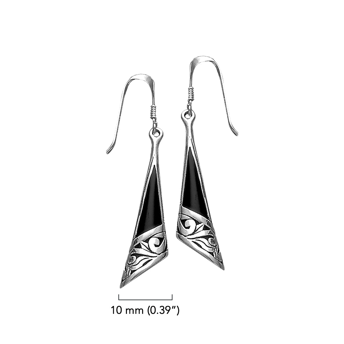 Filigree Sterling Silver Plated over Solid Brass Earrings BJE198*