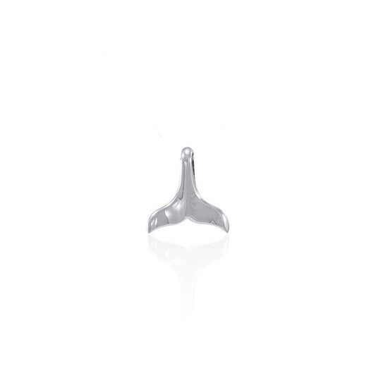 Small Whale Tail Silver Pendant JP009