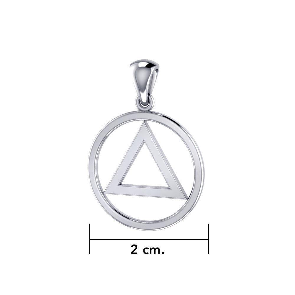 AA Symbol Silver Pendant JP014