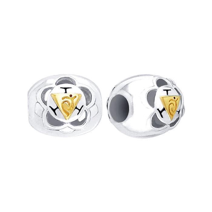 Manipura Solar Plexus Silver and Gold Chakra Bead MBD085