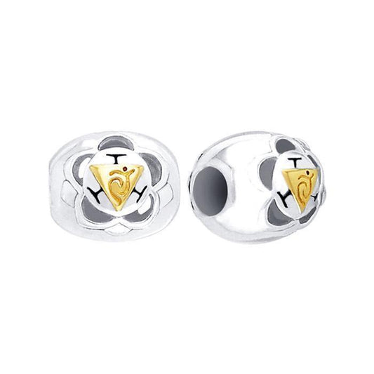 Manipura Solar Plexus Silver and Gold Chakra Bead MBD085