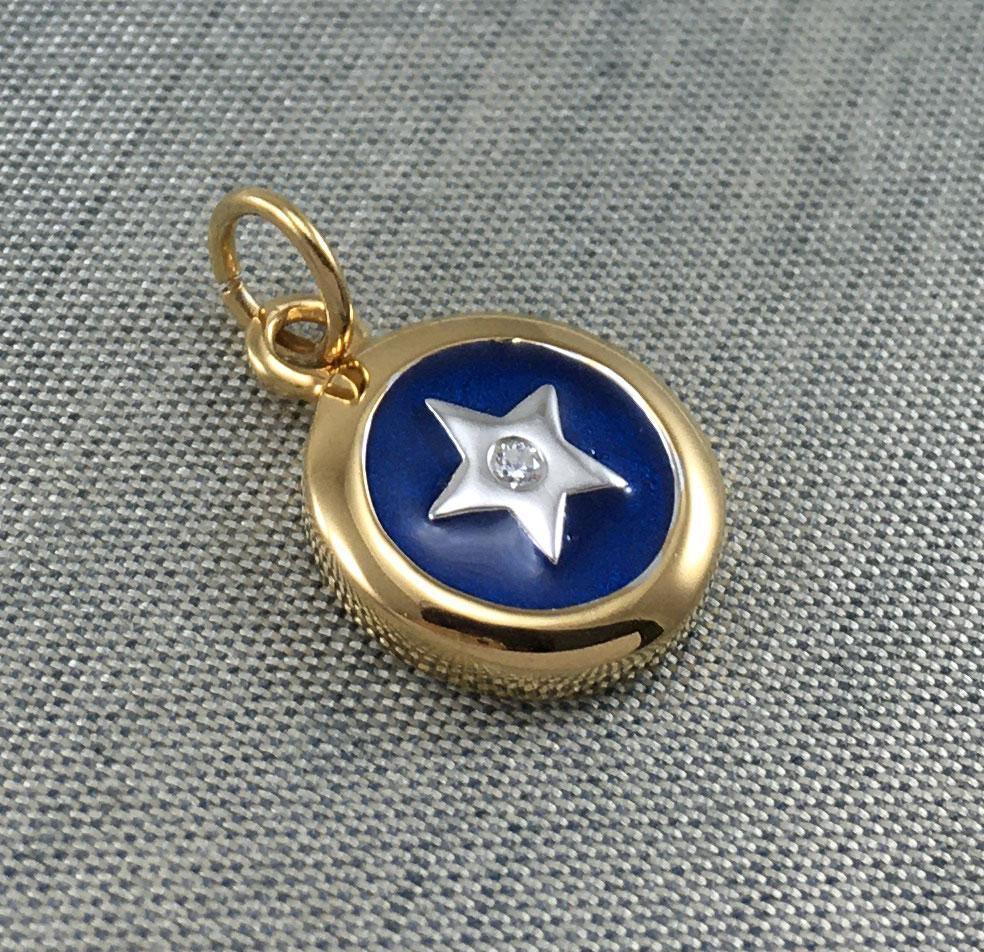 Gold Accented Spiritual Eye Charm MCM252