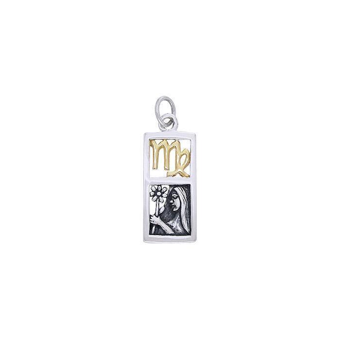Virgo Silver and Gold Charm MCM300