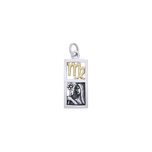 Virgo Silver and Gold Charm MCM300