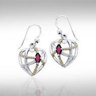 Contemporary with Rope Design Earrings MER1256