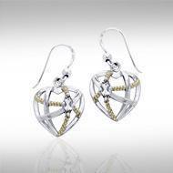 Contemporary with Rope Design Earrings MER1256