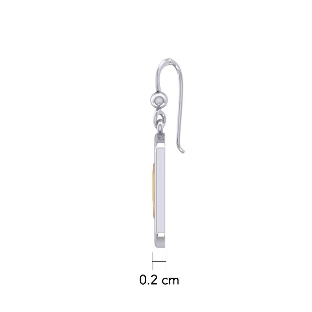 Recovery Silver with 14K Gold Accent Earrings MER2162