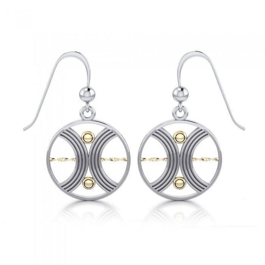 Balance Silver and Gold Earrings MER561