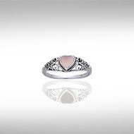 Silver Starfish Inlaid Ring MG440