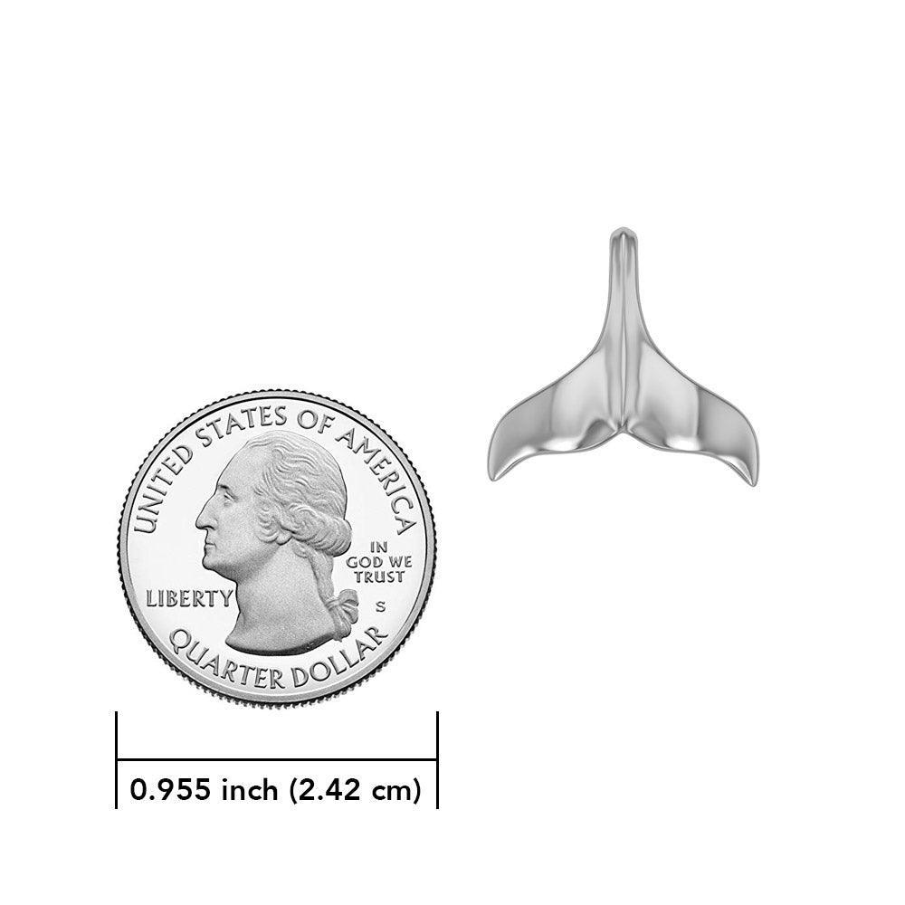 Whale Tail Silver Pendant MG481 - peterstone.dropshipping