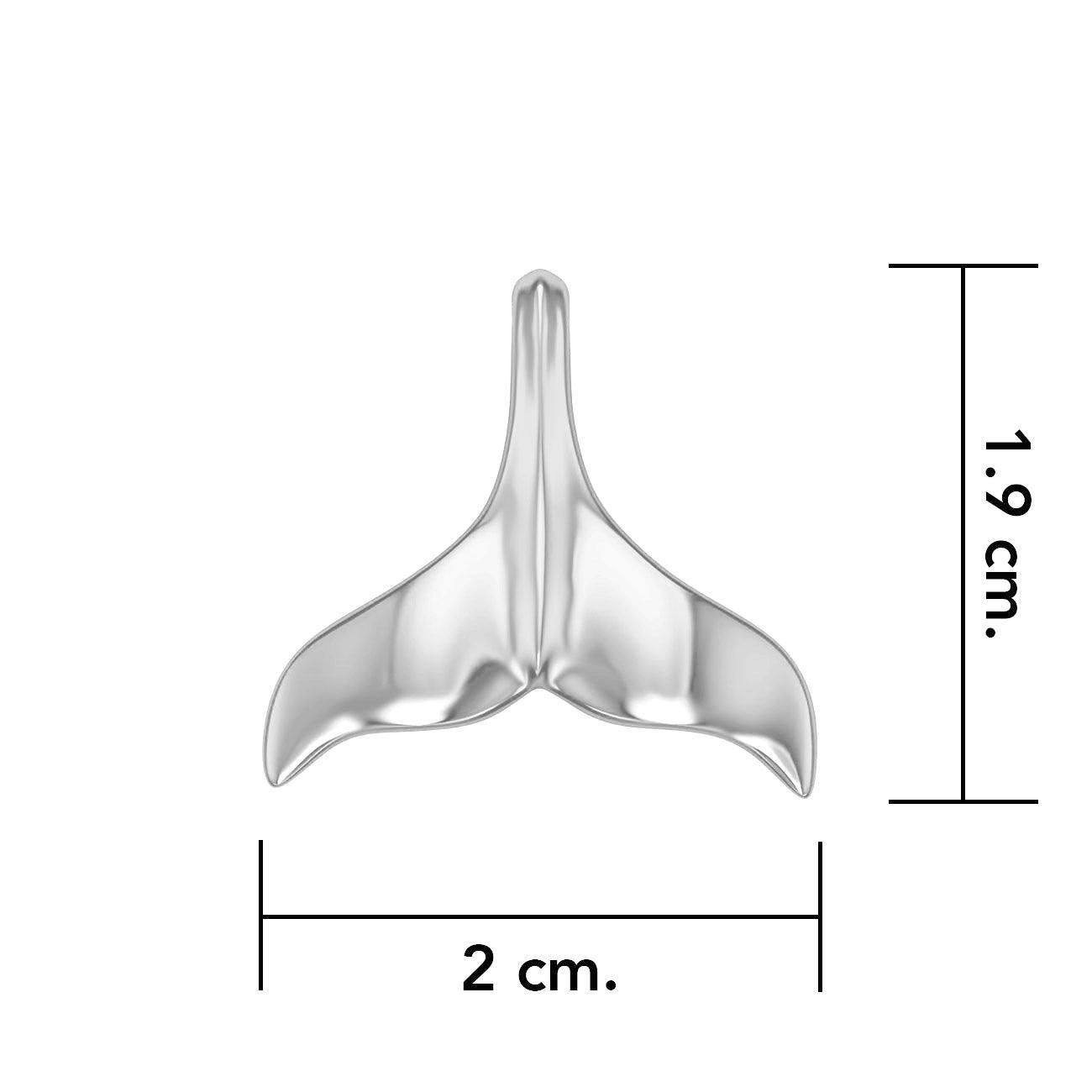 Whale Tail Silver Pendant MG481 - peterstone.dropshipping