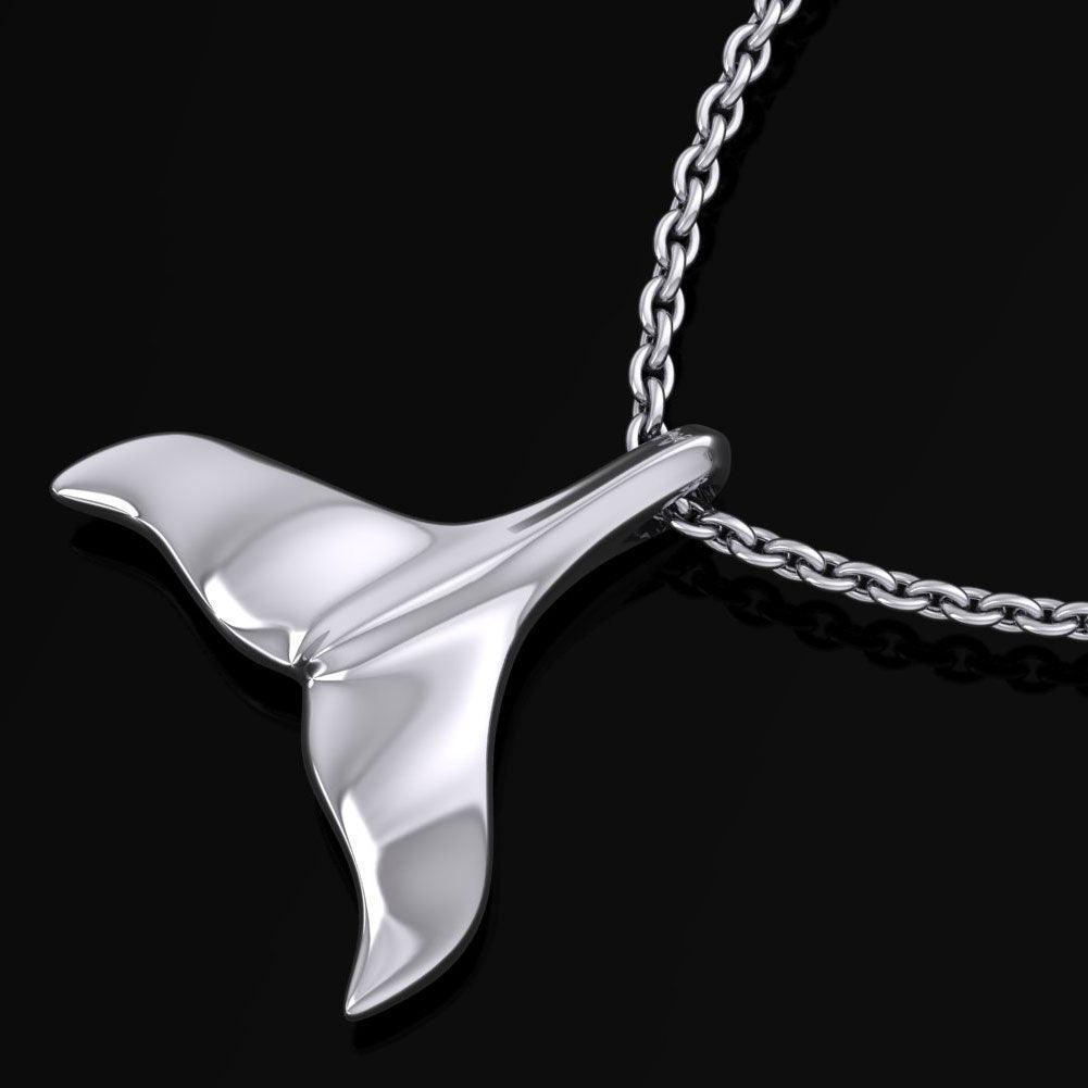 Whale Tail Silver Pendant MG481 - peterstone.dropshipping
