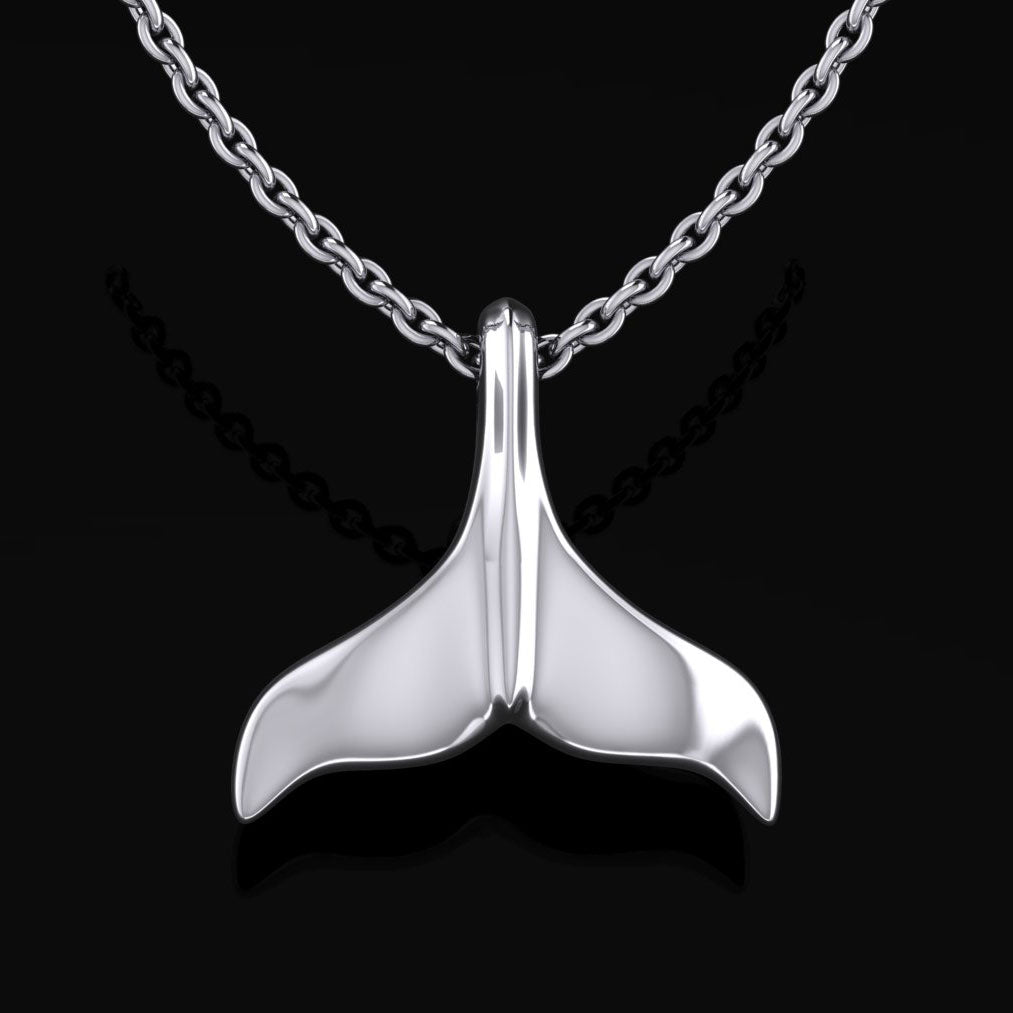 Whale Tail Silver Pendant MG481