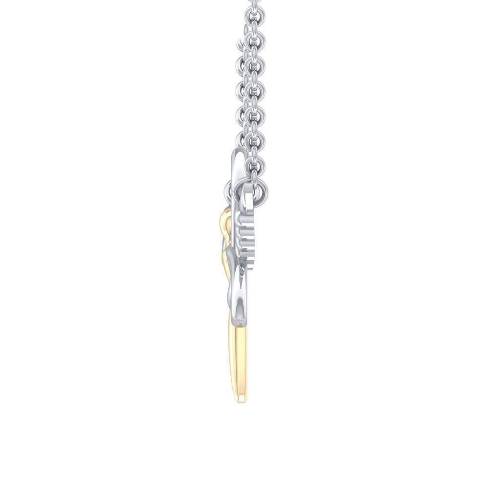 Celtic Trinity Angel Necklace MNC423P