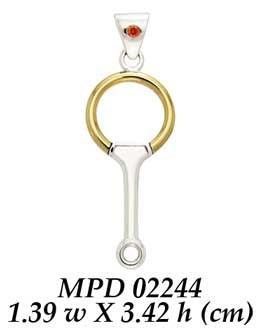 Eggbut Snaffle Horse Bits Pendant MPD2244