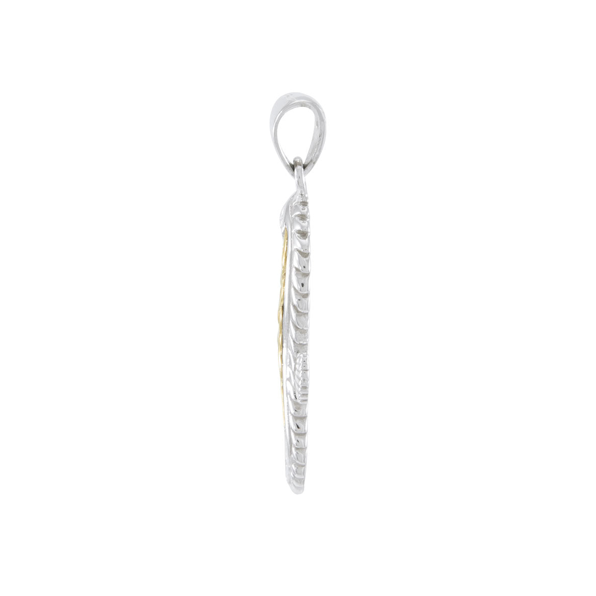Celtic Seahorse Sterling Silver with Gold Accent Pendant MPD055