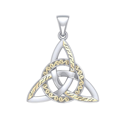 Braided Celtic Trinity Silver Pendant MPD1814