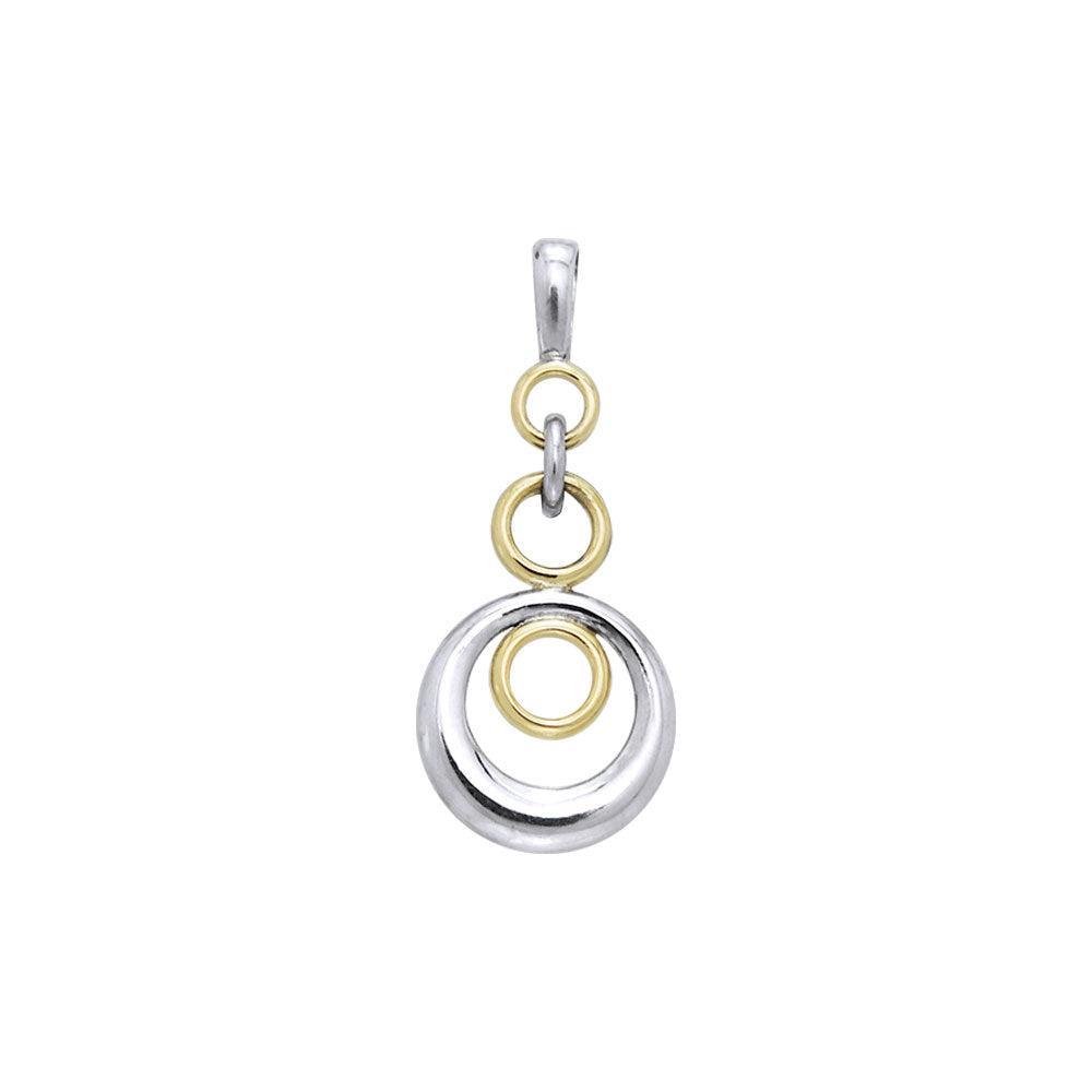 Sterling Silver and 14K Gold Vermeil (2 Microns) Pendant MPD3122