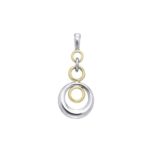 Sterling Silver and 14K Gold Vermeil (2 Microns) Pendant MPD3122