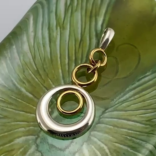 Sterling Silver and 14K Gold Vermeil (2 Microns) Pendant MPD3122