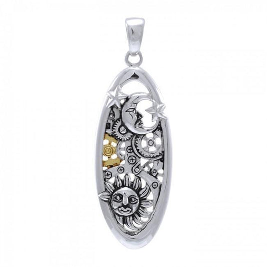 Sun, Moon and Stars Steampunk – The Untold Pendant MPD3904