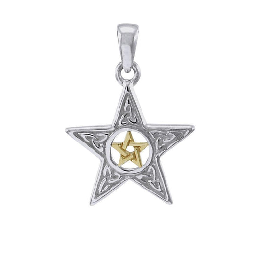 Trinity Knot Silver and Gold The Star Pendant MPD4260