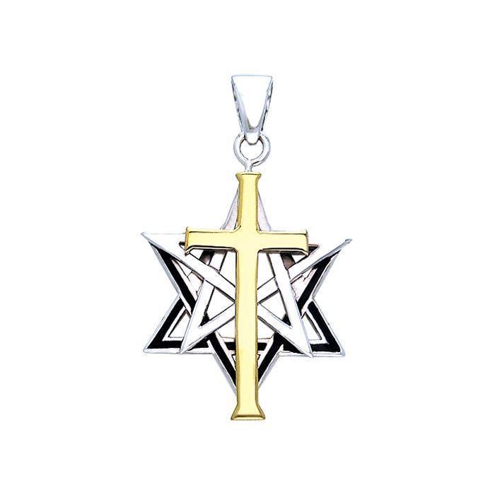Cross The Star Star Of David Pendant MPD532