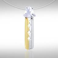 Black Magic Triple Diamond Silver & Gold Pendant MPD837
