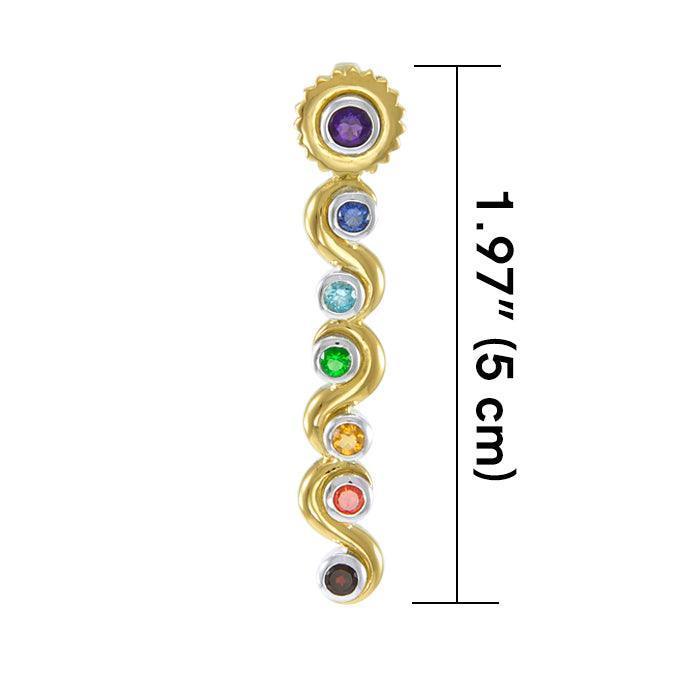 Silver and Gold Chakra Pendant MPD860