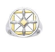 Protection and Growth Sterling Silver and Gold Ring MRI1577