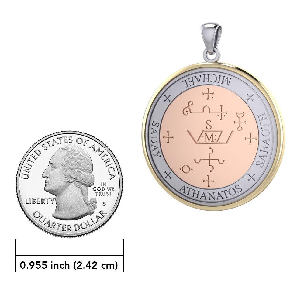 Sigil of the Archangel Michael Three Tone Pendant OPD2818