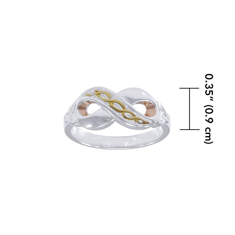 Celtic Infinity Three Tone Ring ORI1023
