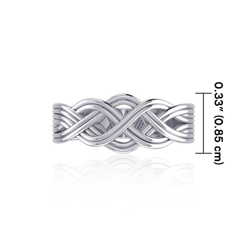 Banded Celtic Knotwork Ring SM226
