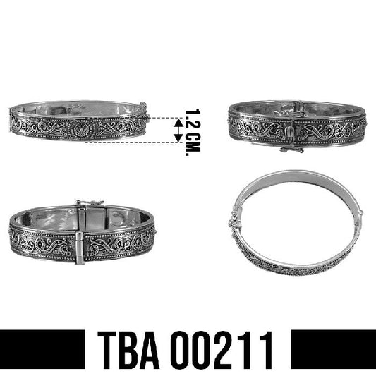 Celtic Snake Sterling Silver Bangle TBA211