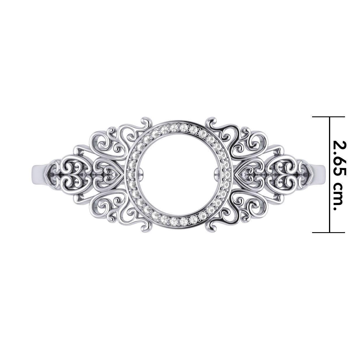 Treasured Memories are Kept in BreeZee Antique Design Silver Bangle TBA136