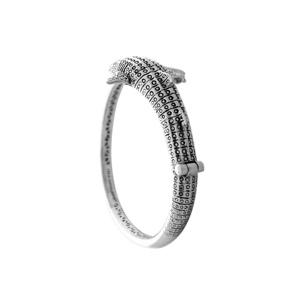 Gentle giants in benign grace ~ Sterling Silver Whale Shark Cuff Bracelet TBA188