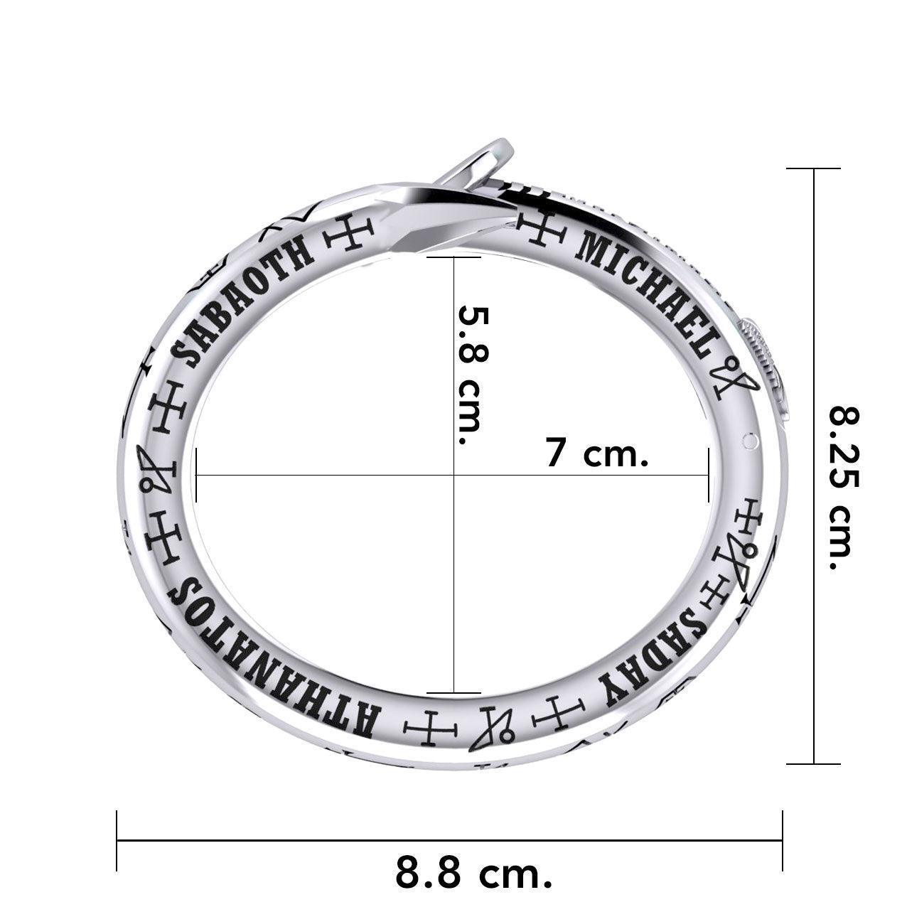 Sigil of the Archangel Michael Sterling Silver Cuff Bracelet TBA280