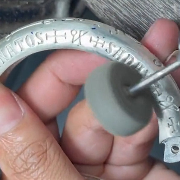 Sigil of the Archangel Michael Sterling Silver Cuff Bracelet TBA280