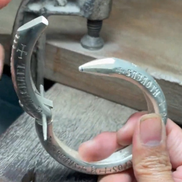 Sigil of the Archangel Michael Sterling Silver Cuff Bracelet TBA280