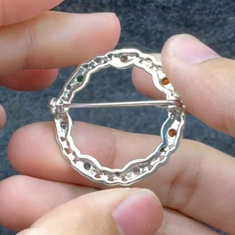 Chakra Celtic Silver Brooch TBC161